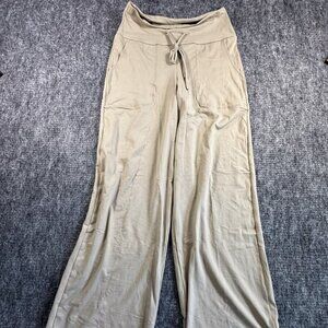 Wide leg lounge pant - Khaki Drawstring size M NWOT
